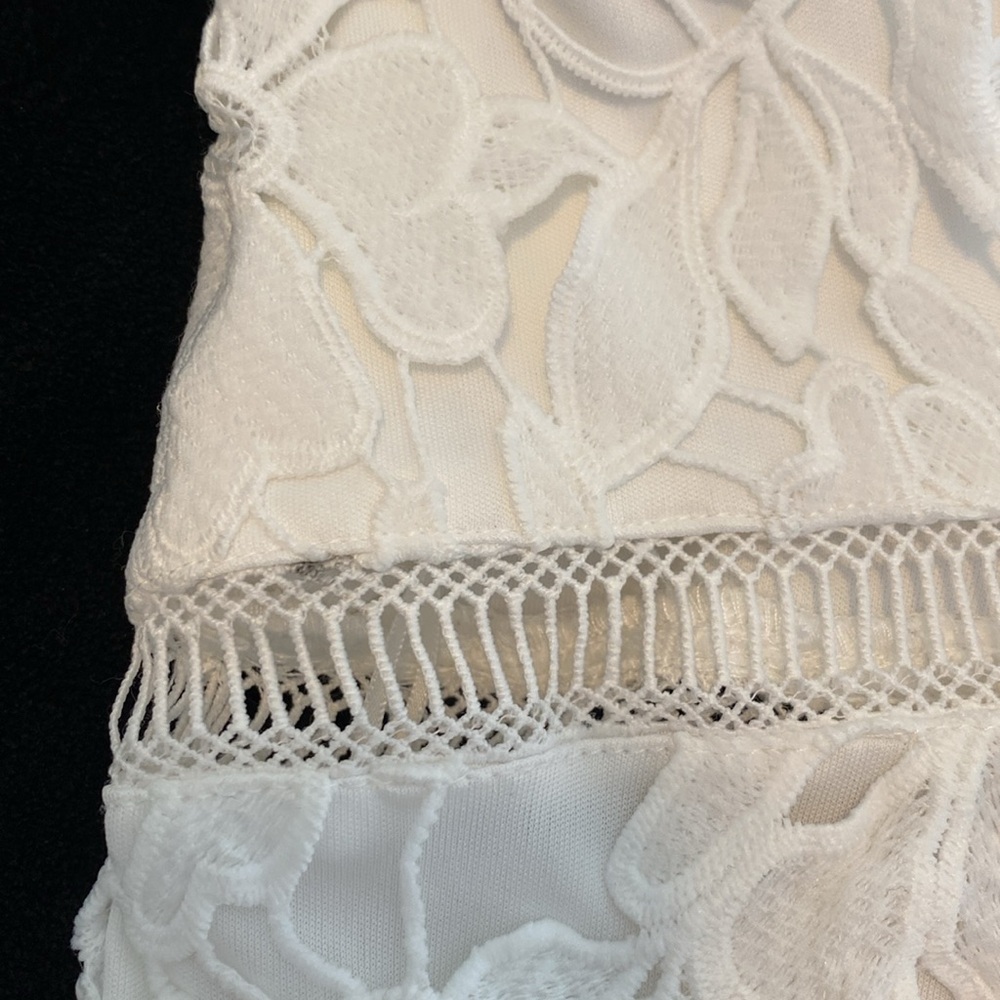 ASTR white lace spaghetti strap dress size XL - Picture 3 of 9